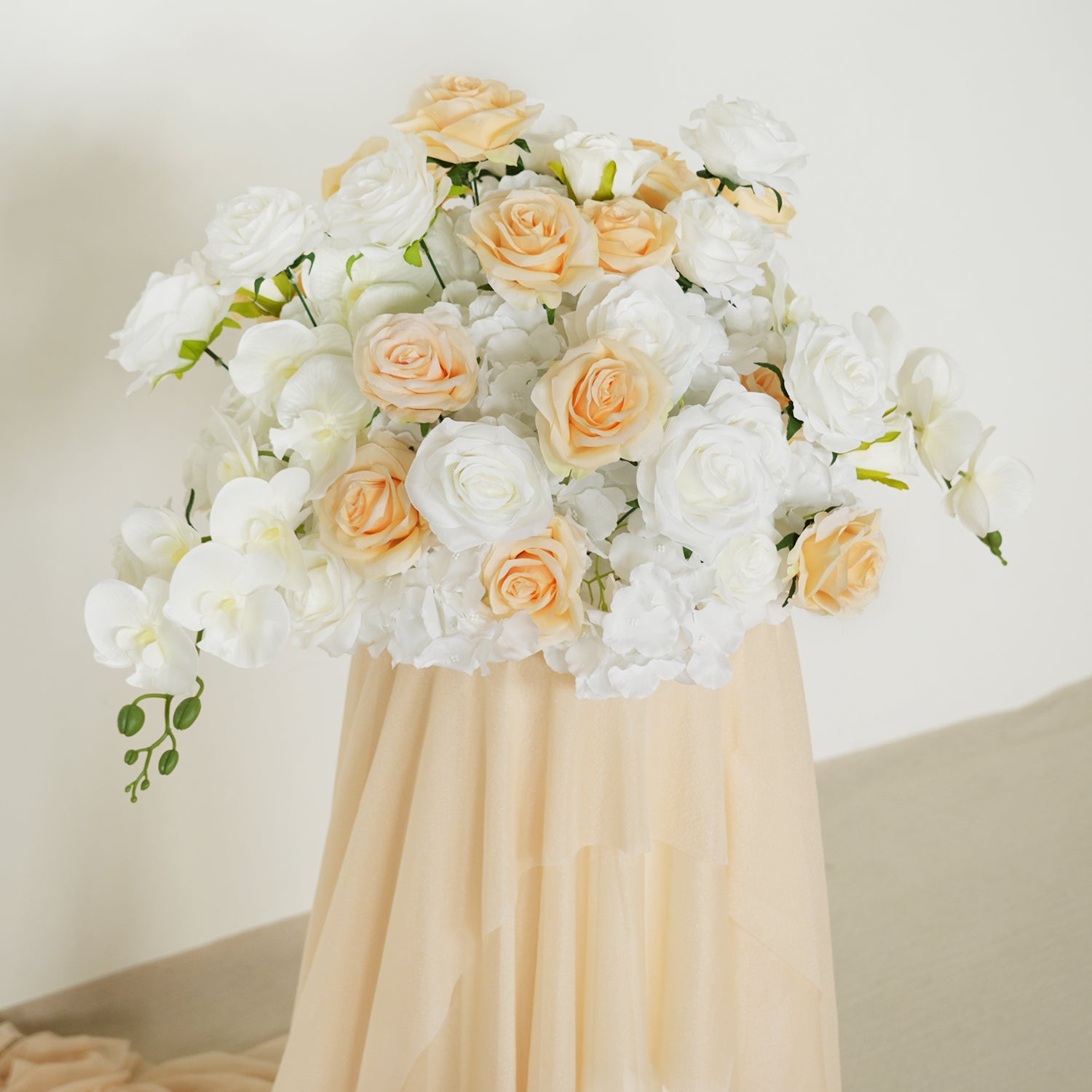 Champagne Crocus Wedding Event Floral Arch 10 picture